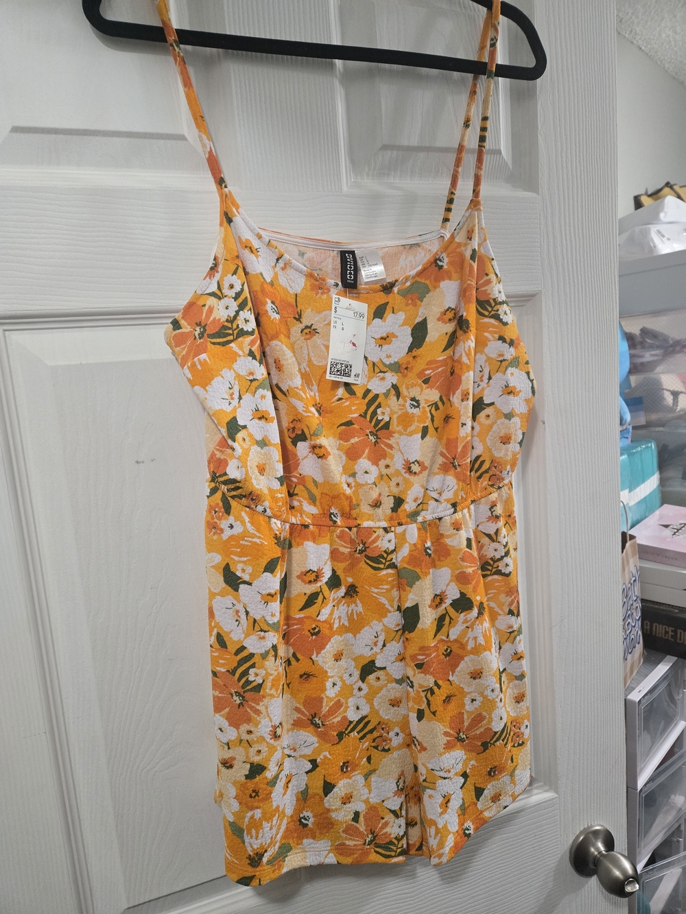 H&M Divided Yellow Floral Summer Romper